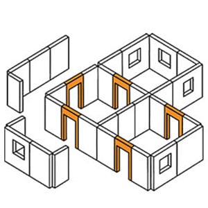 Shoot house and modular walls for range upgrade