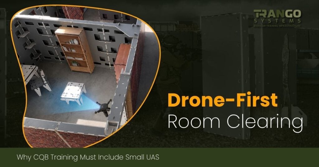 Drone-First Room Clearing in CQB Training