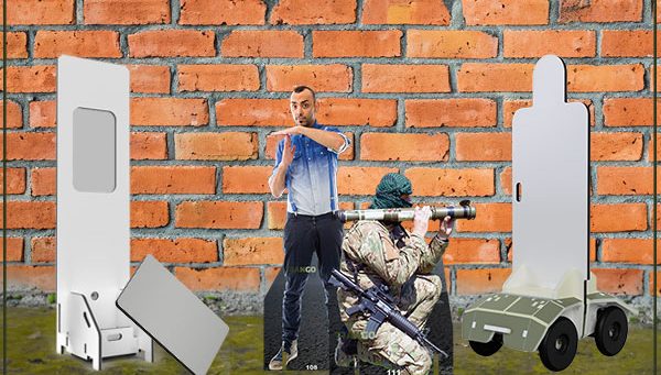 Shooting targets for training facilities and ranges