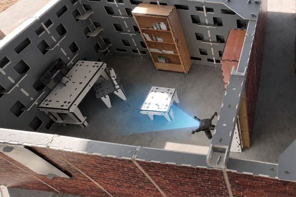 Drone training in shoot houses and CQB environments